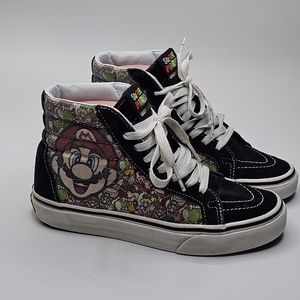 MARIO & LUIGI size 4.5 men 6 women VANS SK8-HI ZIP (NINTENDO)